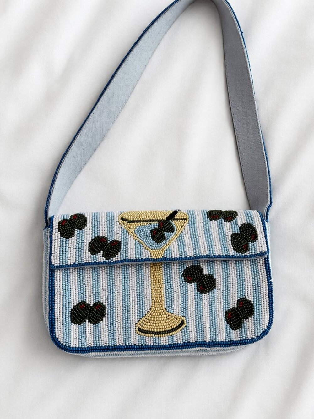 Anthropologie Fiona Beaded Tini Time Martini Bag